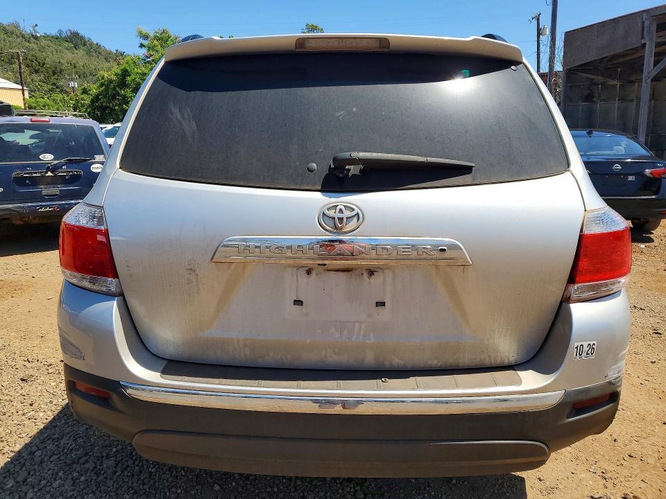 2013 Toyota Highlander VIN 5TDZK3EH1DS107773 COPART salvage auction — FRONT END, HI - CERTIFICATE OF SALVAGE, sold $450 on 2026-07-27 (photo 6)