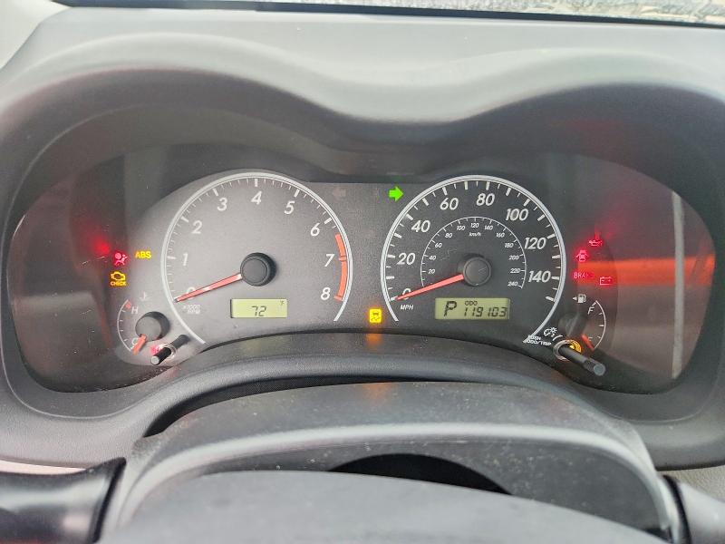 2012 Toyota Corolla VIN 5YFBU4EE5CP026967 COPART salvage auction — FRONT END, TX, sold $1,200 on 2026-07-15 (photo 9)
