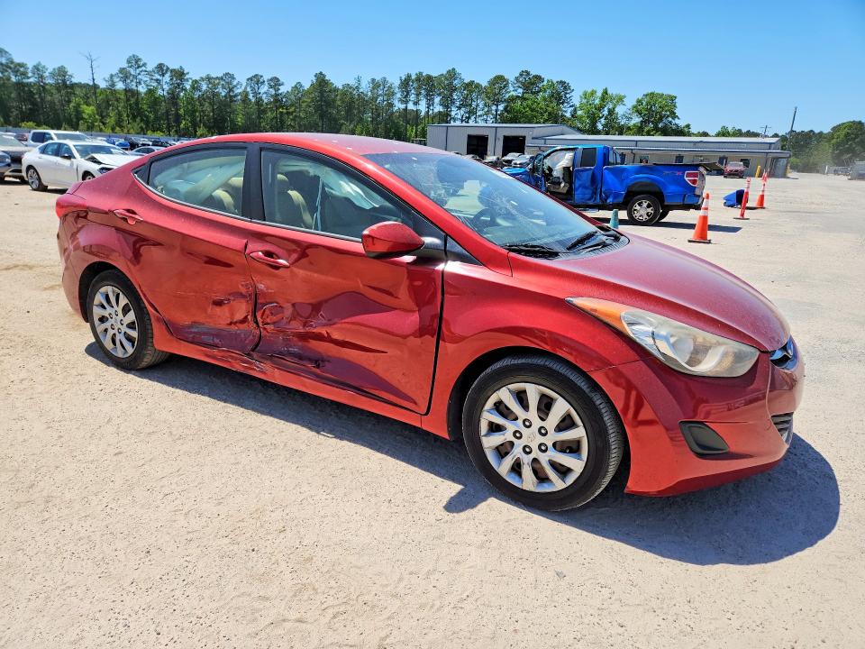 2012 Hyundai Elantra VIN KMHDH4AE8CU244404 COPART salvage auction — SIDE, Sc - Cert Of Title-Salvage, sold $725 on 2026-07-13 (photo 4)