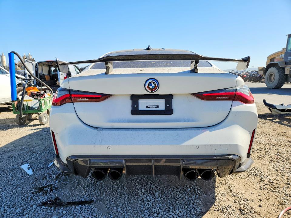 2023 BMW M4 VIN WBS53AZ08PCL82608 COPART salvage auction — FRONT END, Ca - Salvage Certificate, sold $31,750 on 2026-07-31 (photo 6)