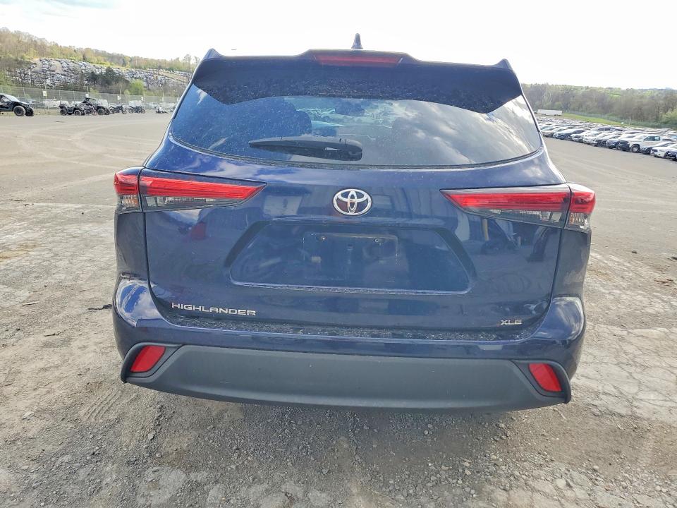 2020 Toyota Highlander VIN 5TDGZRAH6LS009672 COPART salvage auction — FRONT END, Md - Cert Of Salvage > 75% Damage, sold $10,600 on 2026-07-10 (photo 6)