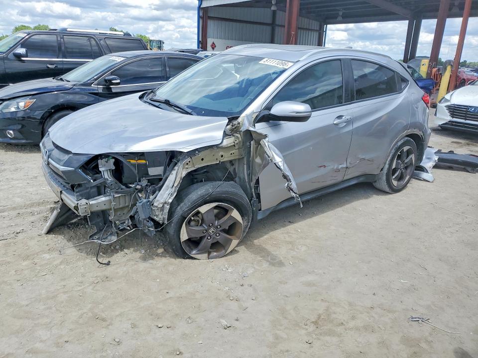 2018 Honda Hr-v VIN 3CZRU5H77JM705218 COPART salvage auction — REAR END, Fl - Cert Of Title Slvg Rebuildable, sold $2,750 on 2026-07-31 (photo 1)