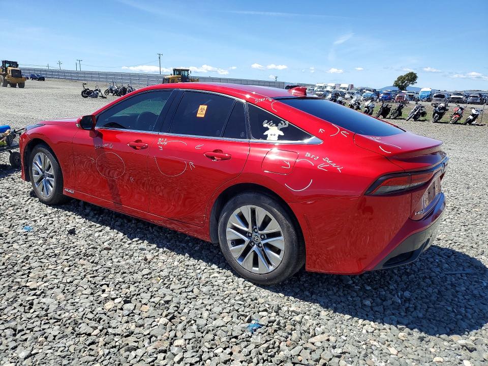 2022 Toyota Mirai VIN JTDAAAAA3NA004799 COPART salvage auction — VANDALISM, CA, sold $1,550 on 2026-07-20 (photo 2)