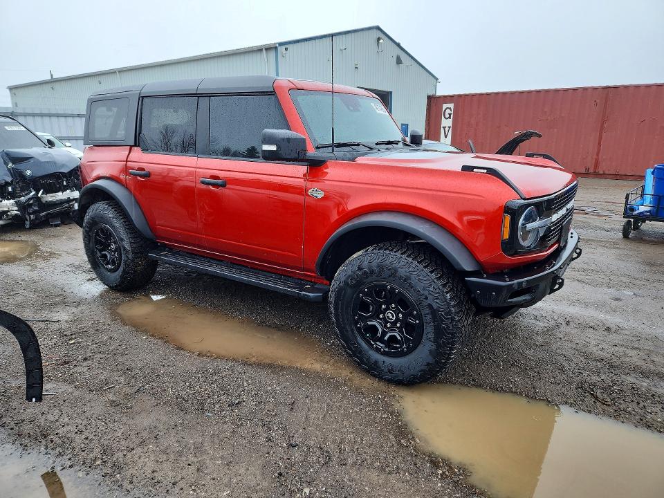 2024 Ford Bronco VIN 1FMEE2BP1RLA13621 COPART salvage auction — REAR END, On - Permit No Brand - Unfit, sold $25,500 on 2026-07-09 (photo 4)