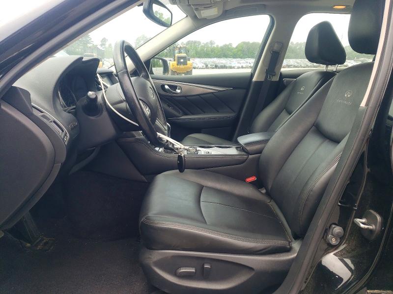 2014 Infiniti Q50 VIN JN1BV7AR8EM698229 COPART salvage auction — FRONT END, Nc - Salvage Certificate Of Title, sold $3,050 on 2026-07-02 (photo 7)