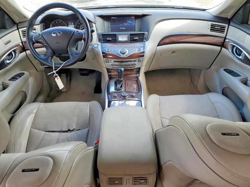 2011 Infiniti M VIN JN1AY1AR7BM570706 COPART salvage auction — FRONT END, Md - Cert Of Salvage > 75% Damage, sold $400 on 2026-07-23 (photo 8)