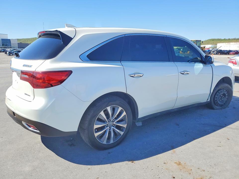 2014 Acura Mdx VIN 5FRYD4H47EB042873 COPART salvage auction — FRONT END, Ok - Certificate Of Title, sold $3,150 on 2026-07-24 (photo 3)