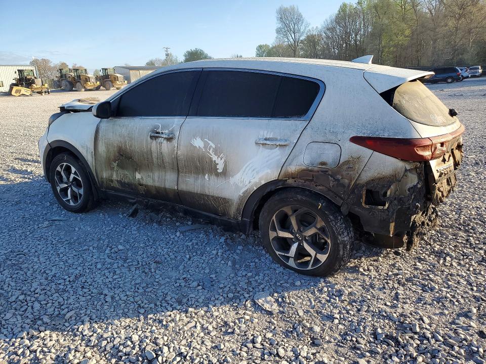 2022 Kia Sportage VIN KNDPM3AC5N7969210 COPART salvage auction — BURN, Tn - Salvage Certificate, sold $350 on 2026-07-30 (photo 2)