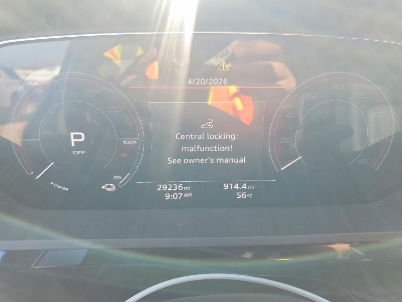 2021 Audi E-tron VIN WA1AAAGE6MB024011 COPART salvage auction — SIDE, Il - Salvage Certificate, sold $13,400 on 2026-07-14 (photo 9)