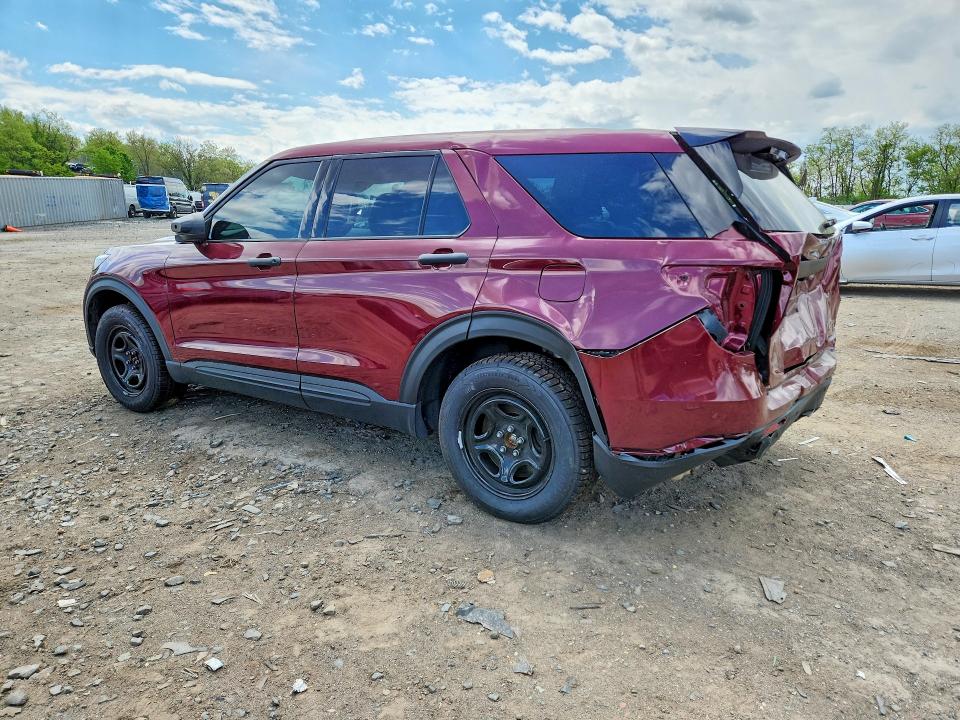 2023 Ford Explorer VIN 1FM5K8AB2PGA63340 COPART salvage auction — REAR END, Md - Certificate Of Title (P), sold $8,600 on 2026-07-02 (photo 2)