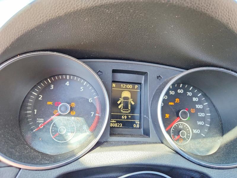 2012 Volkswagen Golf VIN WVWDA7AJ3CW237727 COPART salvage auction — SIDE, Nc - Salvage Certificate Of Title, sold $225 on 2026-07-13 (photo 9)
