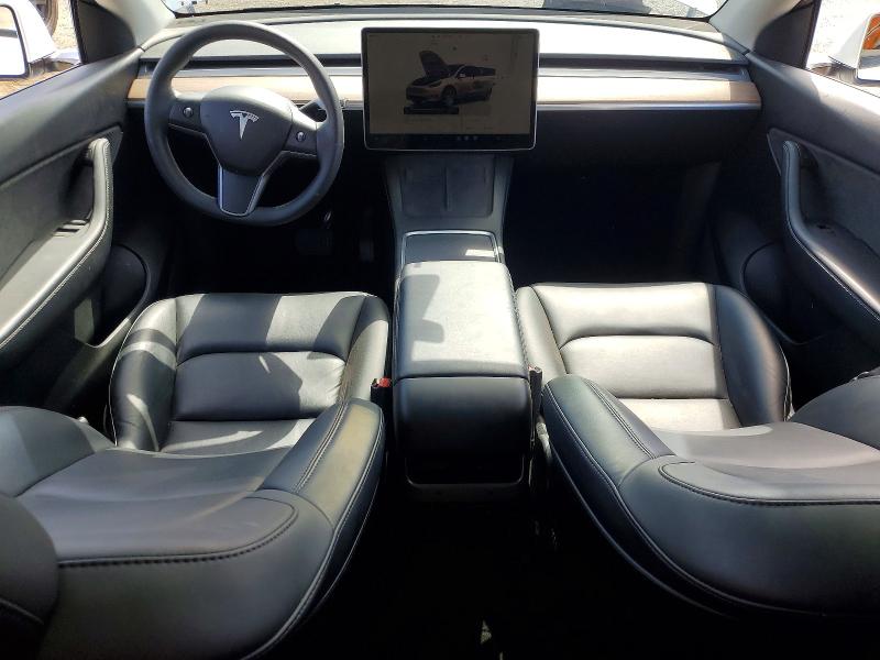 2022 Tesla Model y VIN 7SAYGAEE7NF466917 COPART salvage auction — REAR END, Ca - Non-Repairable Vehicle Cert, sold $125 on 2026-07-21 (photo 8)