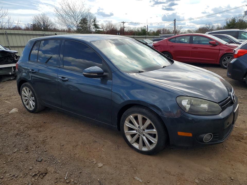 2012 Volkswagen Golf VIN WVWNM7AJ2CW037384 COPART salvage auction — MECHANICAL, Nj - Certificate Of Title (P), sold $1,550 on 2026-07-31 (photo 4)
