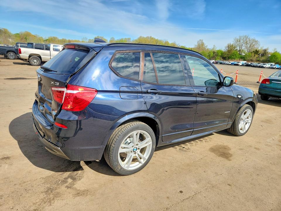 2013 BMW VIN 5UXWX7C51DL981562 COPART salvage auction — REAR END, CT, sold $2,000 on 2026-07-14 (photo 3)