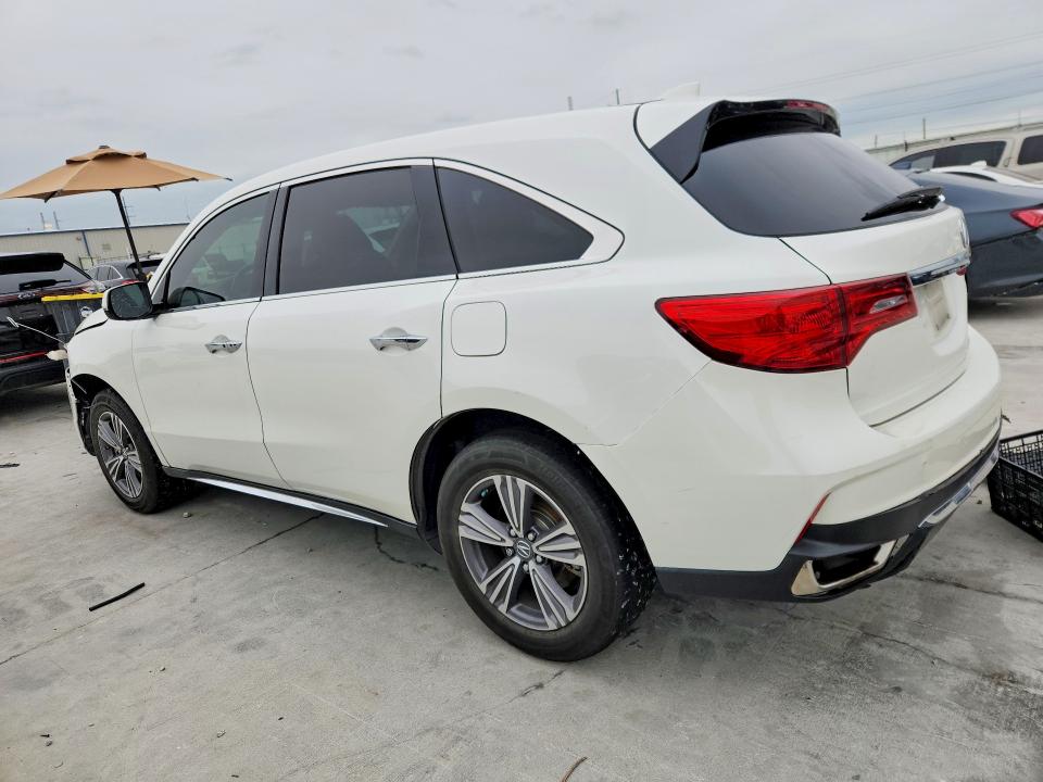 2019 Acura Mdx VIN 5J8YD3H33KL009740 COPART salvage auction — FRONT END, Tx - Salvage Vehicle Title, sold $7,800 on 2026-07-02 (photo 2)