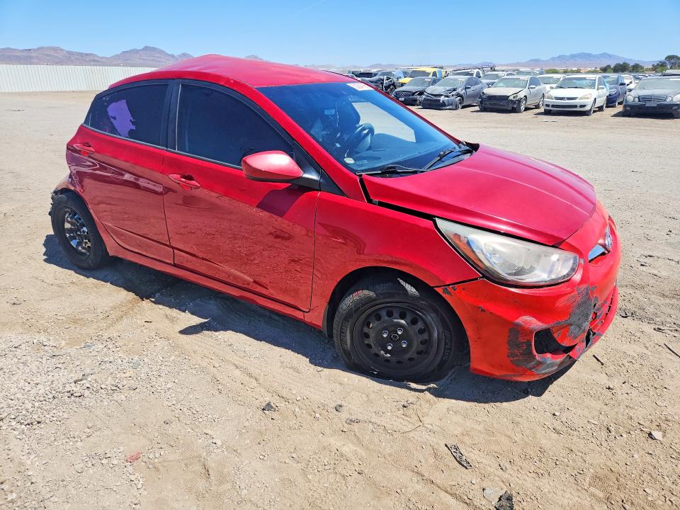 2012 Hyundai Accent VIN KMHCT4AE1CU231777 COPART salvage auction — REAR END, Nv - Non-Repairable Vehicle Cert, sold $125 on 2026-07-07 (photo 4)