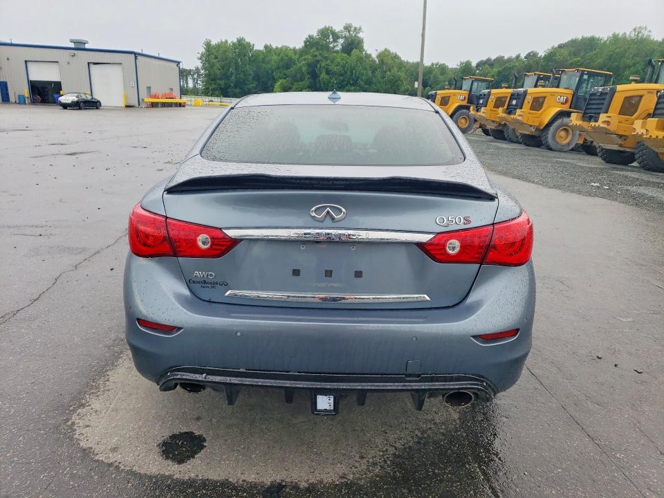 2015 Infiniti Q50 VIN JN1BV7AR8FM394447 COPART salvage auction — FRONT END, Nc - Salvage Certificate Of Title, sold $250 on 2026-07-28 (photo 6)