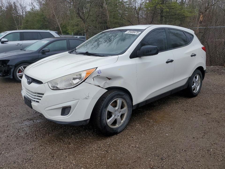 2013 Hyundai Tucson VIN KM8JT3AC7DU718371 COPART salvage auction — FRONT END, On - Permit No Brand - Unfit, sold $900 on 2026-07-28 (photo 1)