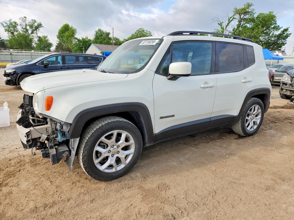 2017 Jeep Renegade VIN ZACCJABB3HPF37952 COPART salvage auction — FRONT END, Ks - Cert Of Title-Salvage, sold $1,000 on 2026-07-08 (photo 1)