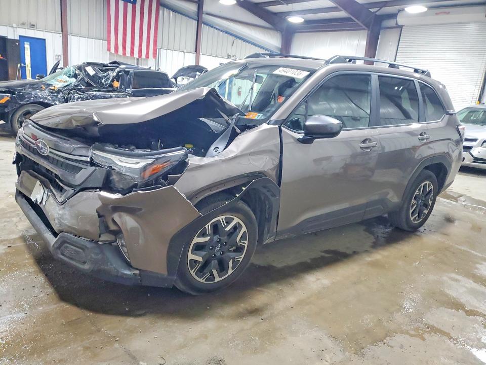 2025 Subaru Forester VIN JF2SLDDC3SH531632 COPART salvage auction — FRONT END, Pa - Certificate Of Salvage, sold $2,700 on 2026-07-15 (photo 1)