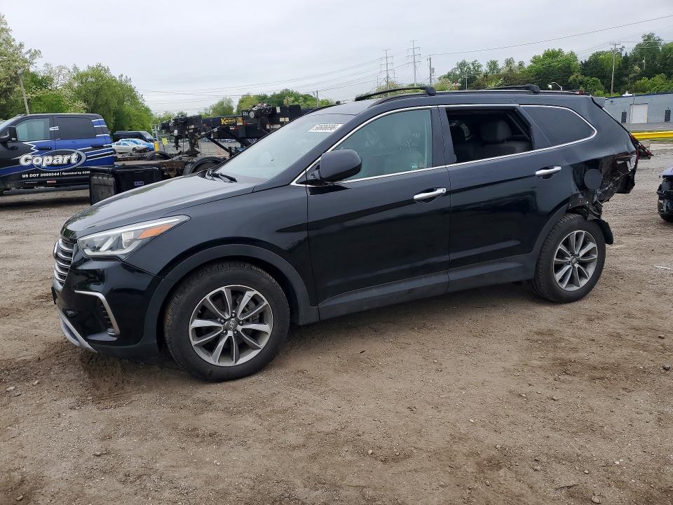2019 Hyundai Santa fe VIN KM8SMDHFXKU306871 COPART salvage auction — REAR END, Md - Cert Of Salvage > 75% Damage, sold $3,250 on 2026-07-23 (photo 1)