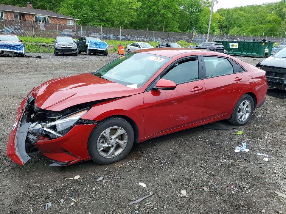 2023 Hyundai Elantra VIN KMHLL4AG9PU520493 COPART salvage auction — FRONT END, Md - Cert Of Salvage > 75% Damage, sold $2,650 on 2026-07-23 (photo 1)