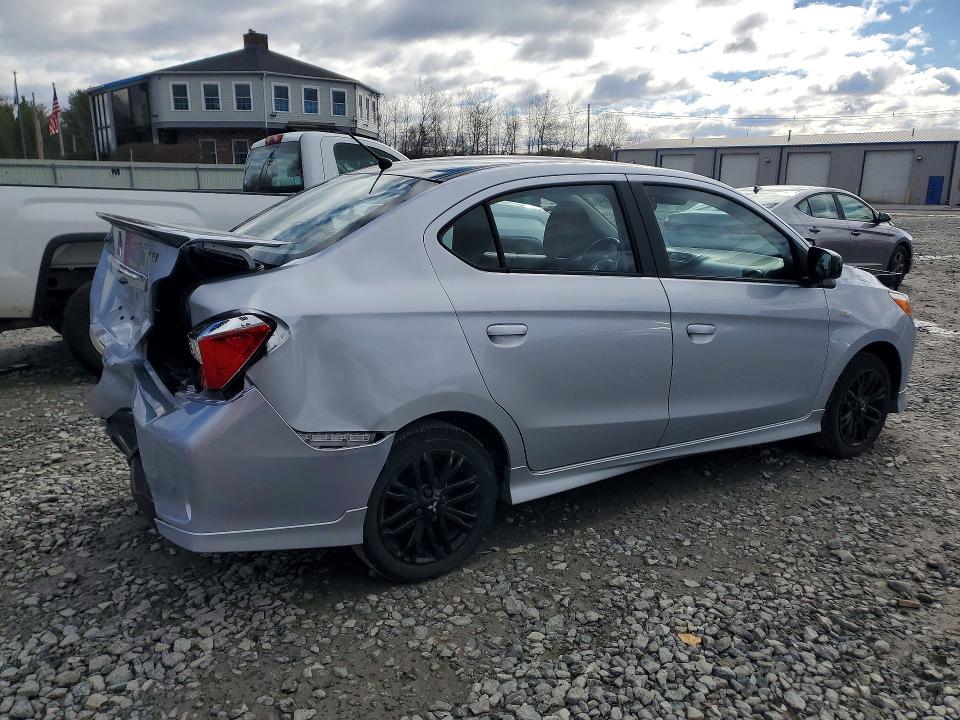 2024 Mitsubishi Mirage VIN ML32FUFJ2RHF03371 COPART salvage auction — REAR END, Salvage Title, sold $2,450 on 2026-07-17 (photo 3)
