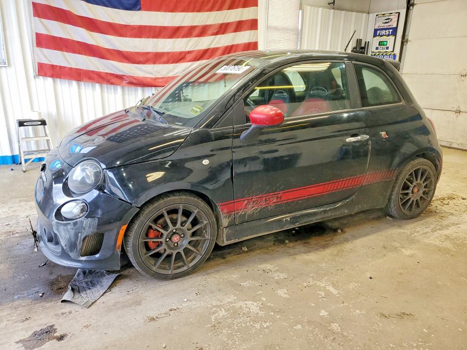 2015 Fiat 500 VIN 3C3CFFFH7FT501740 COPART salvage auction — FRONT END, ID - SALVAGE CERTIFICATE OF TITLE, sold $90 on 2026-07-23 (photo 1)