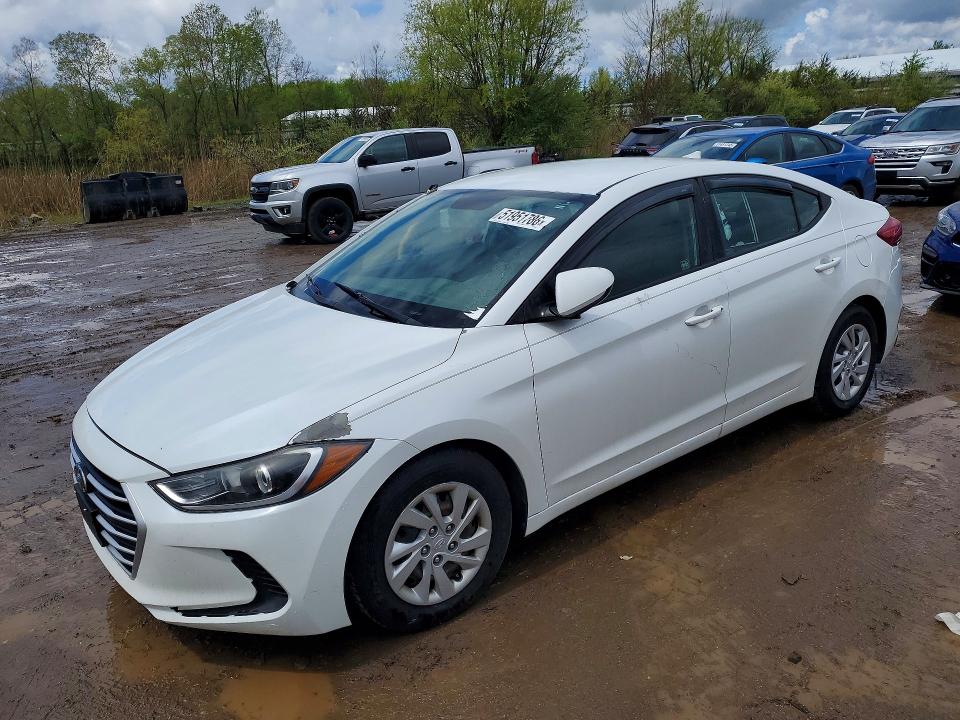 2017 Hyundai Elantra VIN 5NPD74LFXHH193616 COPART salvage auction — REAR END, Oh - Certificate Of Title, sold $1,350 on 2026-07-21 (photo 1)