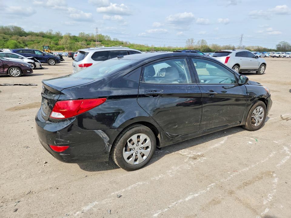 2017 Hyundai Accent VIN KMHCT4AE7HU364258 COPART salvage auction — SIDE, Il - Salvage Certificate, sold $600 on 2026-07-03 (photo 3)