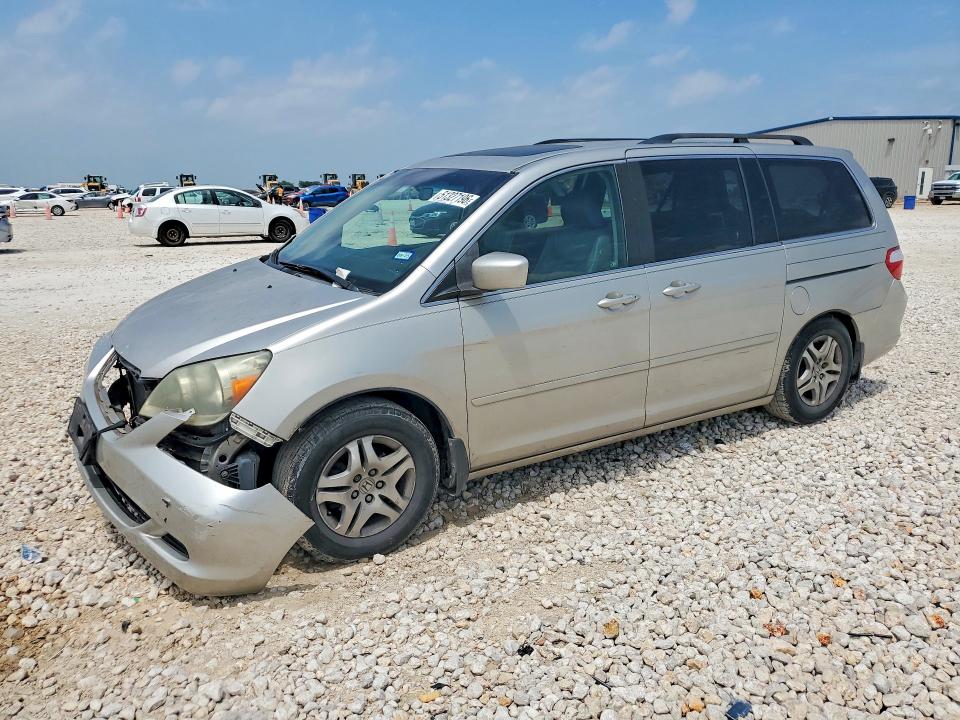 2007 Honda Odyssey VIN 5FNRL38647B438928 COPART salvage auction — FRONT END, Tx - Salvage Vehicle Title, sold $375 on 2026-07-02 (photo 1)