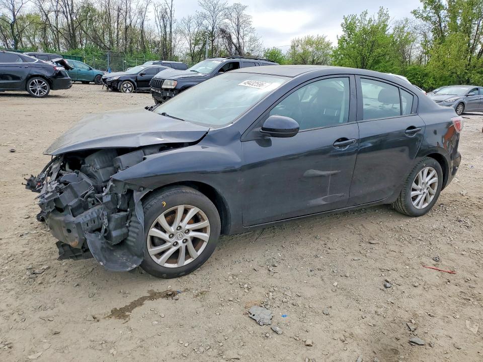 2012 Mazda 3 VIN JM1BL1W72C1642034 COPART salvage auction — FRONT END, Md - Cert Of Salvage > 75% Damage, sold $375 on 2026-07-14 (photo 1)