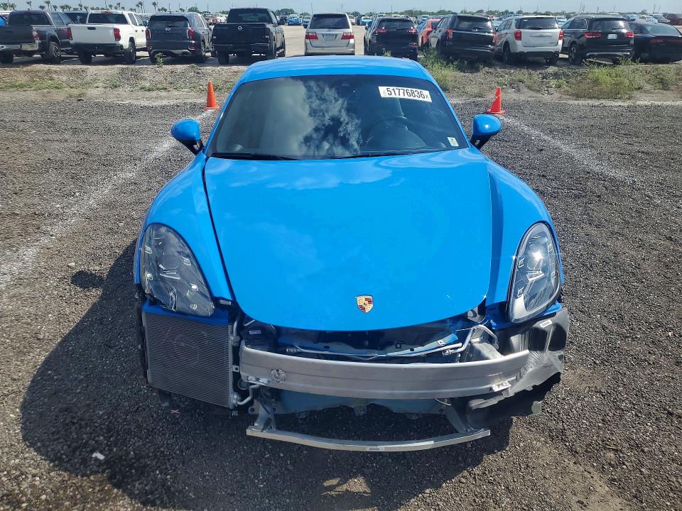 2022 Porsche VIN WP0AB2A86NS263328 COPART salvage auction — FRONT END, Fl - Cert Of Title Slvg Rebuildable, sold $39,500 on 2026-07-06 (photo 5)