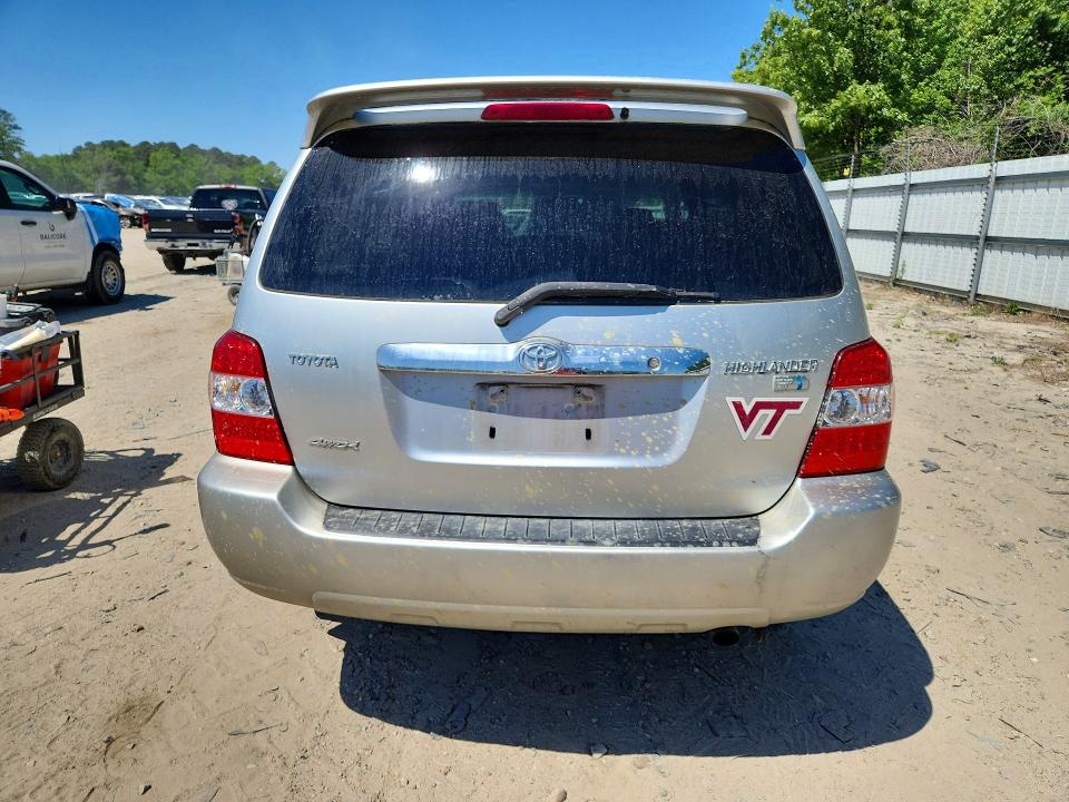2006 Toyota Highlander hybrid VIN JTEEW21A760026882 COPART salvage auction — SIDE, VA - CERTIFICATE OF TITLE, sold $125 on 2026-07-21 (photo 6)