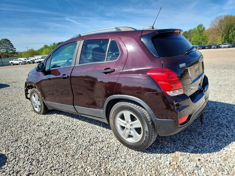2021 Chevrolet Trax VIN KL7CJLSM2MB370188 COPART salvage auction — FRONT END, Ar - Cert Of Title-Salvage, sold $1,600 on 2026-07-06 (photo 2)