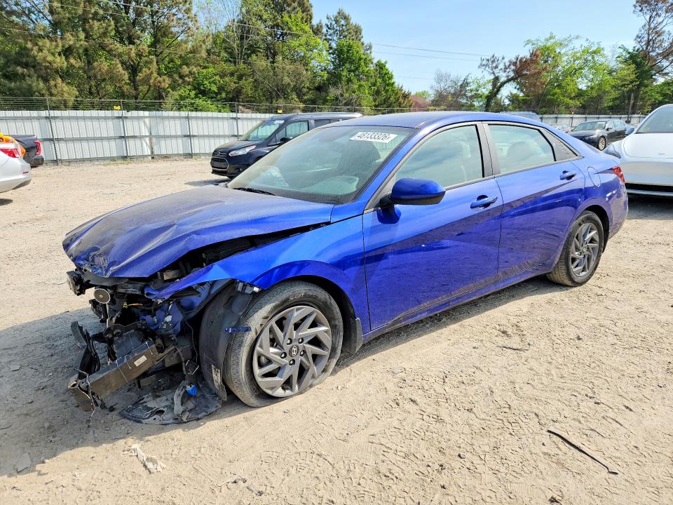 2024 Hyundai Elantra VIN KMHLM4DG0RU707052 COPART salvage auction — FRONT END, Id - Salvage Certificate Of Title, sold $3,350 on 2026-07-14 (photo 1)