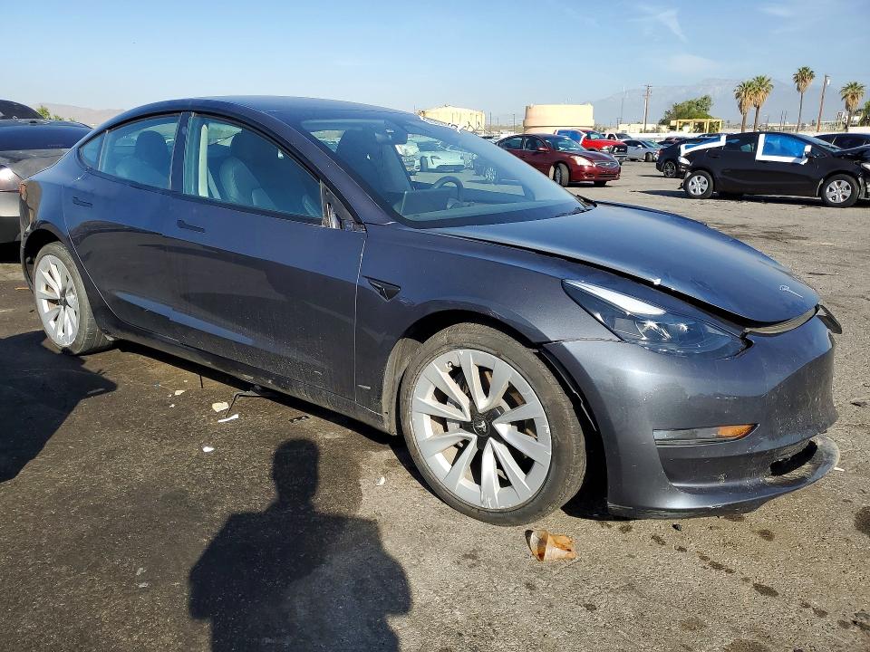 2023 Tesla Model 3 VIN 5YJ3E1EA4PF656249 COPART salvage auction — FRONT END, Ca - Salvage Certificate, sold $6,900 on 2026-07-13 (photo 4)