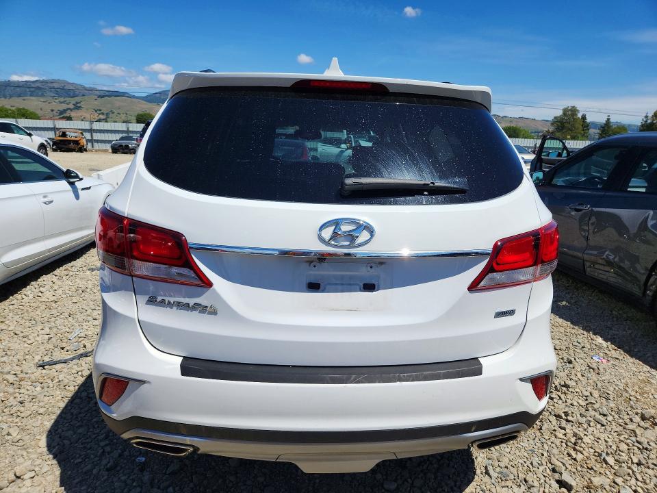 2017 Hyundai Santa fe VIN KM8SMDHF0HU191299 COPART salvage auction — MECHANICAL, Salvage Title, sold $1,550 on 2026-07-28 (photo 6)