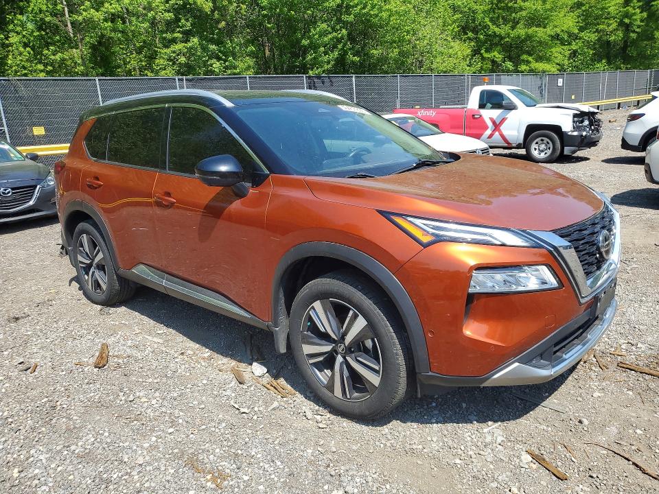 2021 Nissan Rogue VIN JN8AT3DD9MW321133 COPART salvage auction — REAR END, Md - Cert Of Salvage > 75% Damage, sold $5,200 on 2026-07-31 (photo 4)