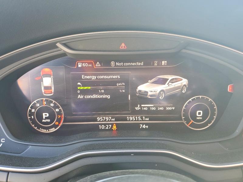 2019 Audi A5 VIN WAUBNCF50KA070915 COPART salvage auction — SIDE, Ga - Cert Of Title-Salvage, sold $6,600 on 2026-07-20 (photo 9)