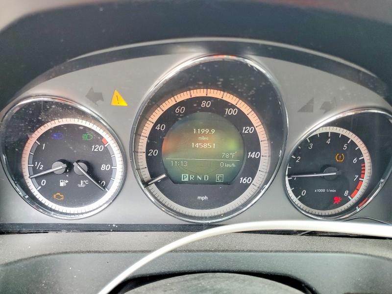 2010 Mercedes-benz C class VIN WDDGF5EB0AR107654 COPART salvage auction — SIDE, FL - CERTIFICATE OF DESTRUCTION, sold $575 on 2026-08-10 (photo 9)