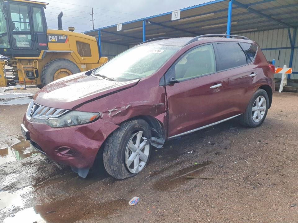 2009 Nissan Murano VIN JN8AZ18W79W133748 COPART salvage auction — FRONT END, CO - SALVAGE TITLE, sold $275 on 2026-07-29 (photo 1)