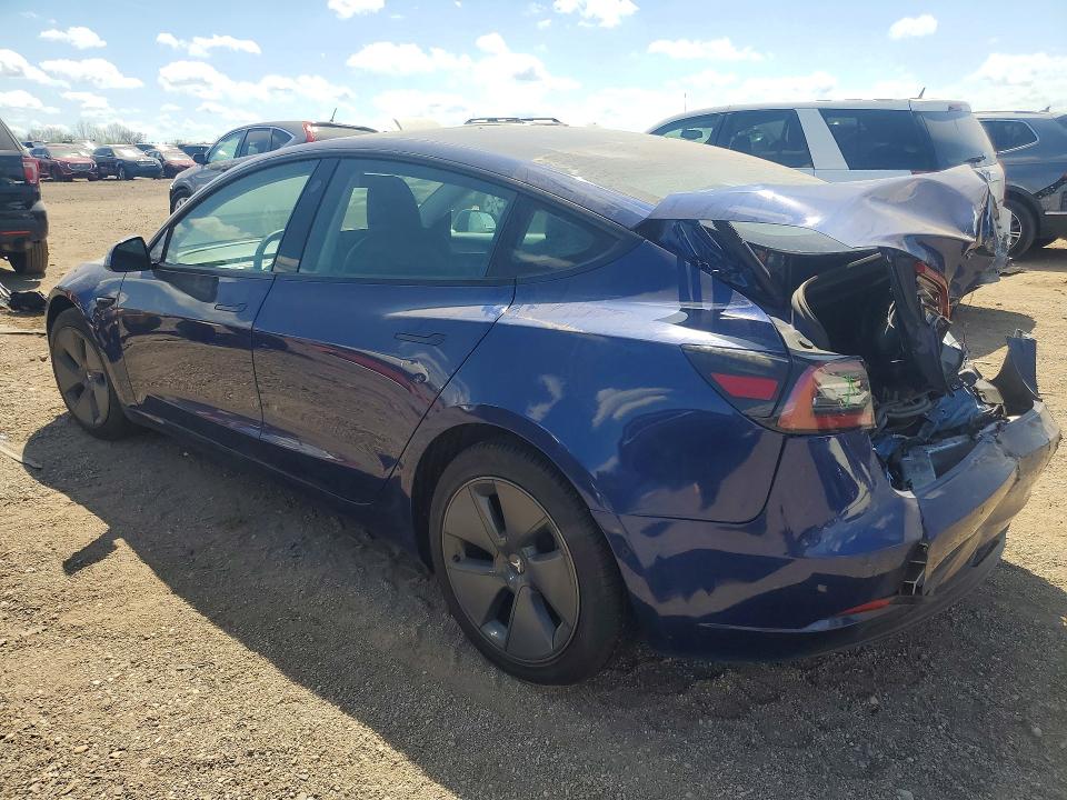 2021 Tesla Model 3 VIN 5YJ3E1EB1MF961776 COPART salvage auction — REAR END, Il - Salvage Certificate, sold $6,100 on 2026-07-21 (photo 2)