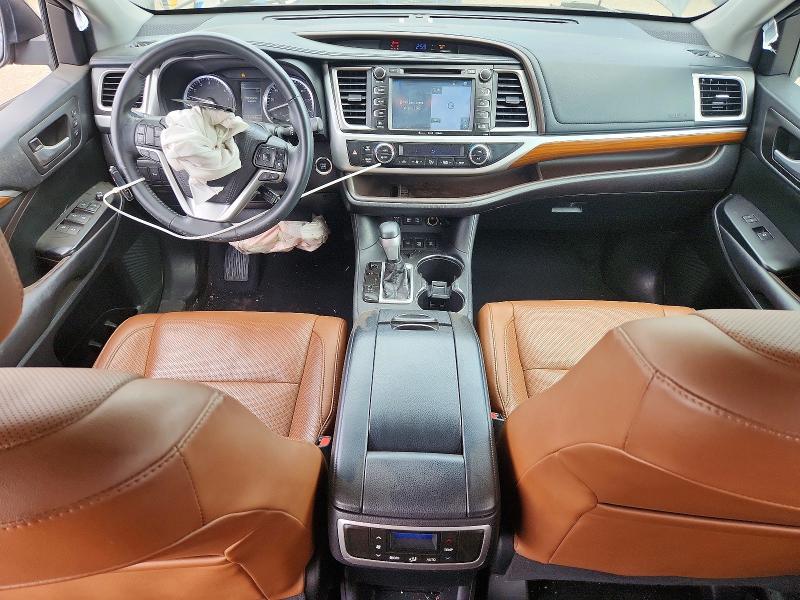 2017 Toyota Highlander VIN 5TDDZRFH2HS447091 COPART salvage auction — FRONT END, Il - Salvage Certificate, sold $9,400 on 2026-07-07 (photo 8)