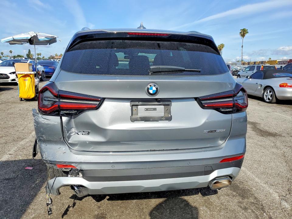 2024 BMW X3 VIN 5UX43DP0XR9V86252 COPART salvage auction — REAR END, CA, sold $12,600 on 2026-07-28 (photo 6)