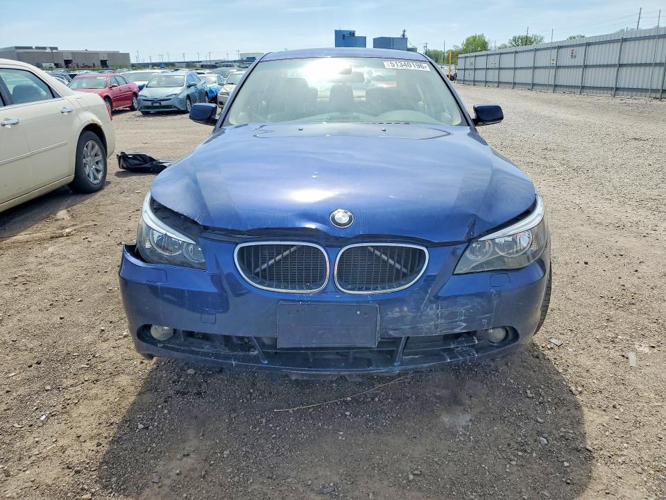 2006 BMW 5er VIN WBANE53596CK79108 COPART salvage auction — FRONT END, Ia - Salvage W/Salvage History, sold $275 on 2026-07-06 (photo 5)