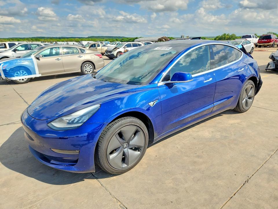 2020 Tesla VIN 5YJ3E1EA1LF476351 COPART salvage auction — REAR END, Tx - Salvage Vehicle Title, sold $4,700 on 2026-07-02 (photo 1)