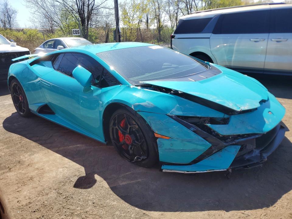 2024 Lamborghini Huracan VIN ZHWUB6ZF7RLA27403 COPART salvage auction — FRONT END, Salvage Title, sold $168,000 on 2026-08-25 (photo 4)