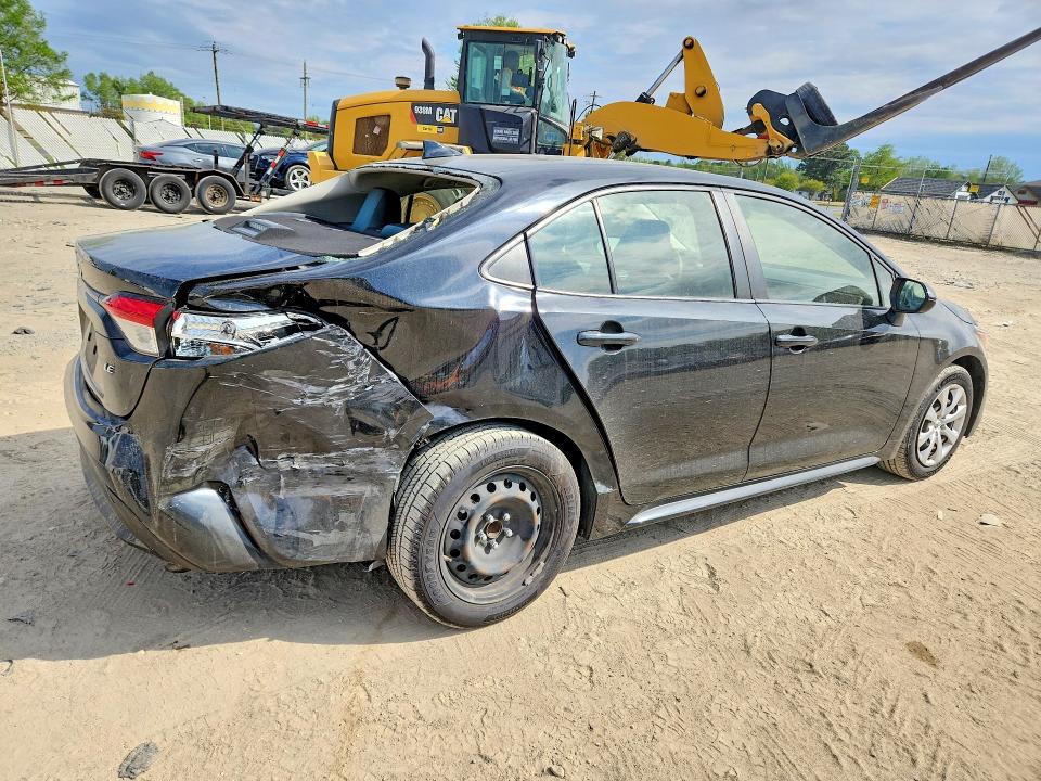 2021 Toyota Corolla VIN JTDEPMAE9MJ186995 COPART salvage auction — REAR END, Md - Cert Of Salvage > 75% Damage, sold $250 on 2026-07-21 (photo 3)