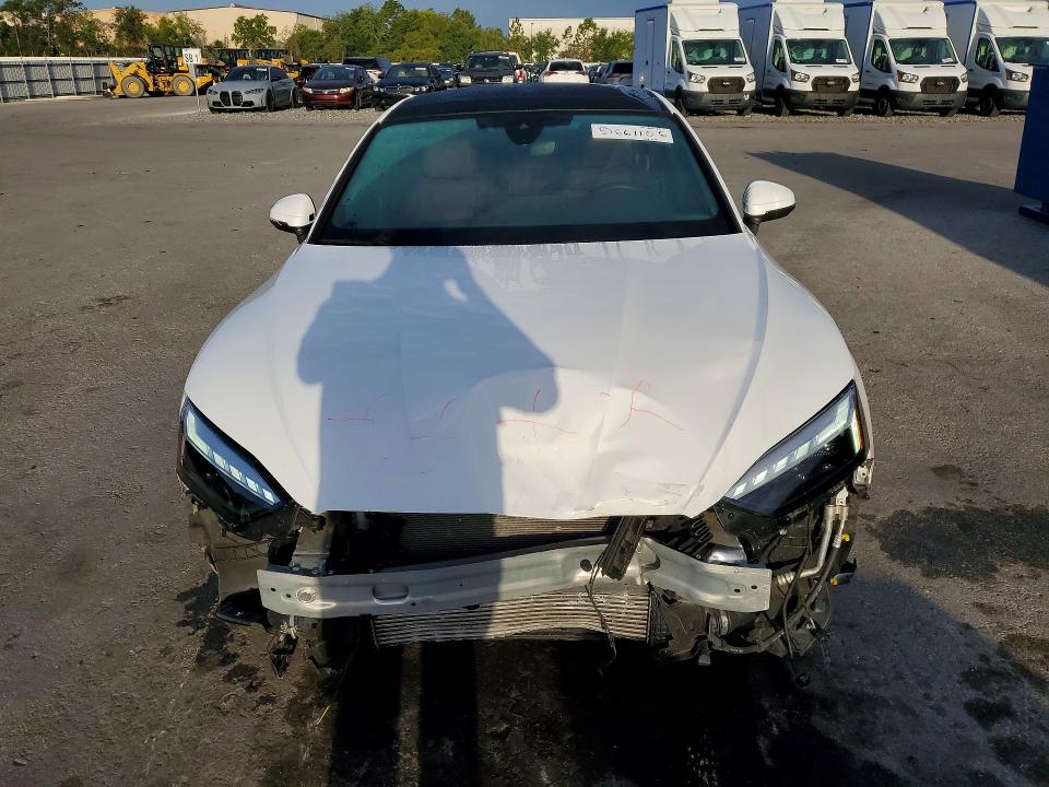 2024 Audi A5 VIN WAUFACF56RA049574 COPART salvage auction — FRONT END, Fl - Cert Of Title Slvg Rebuildable, sold $15,300 on 2026-07-02 (photo 5)